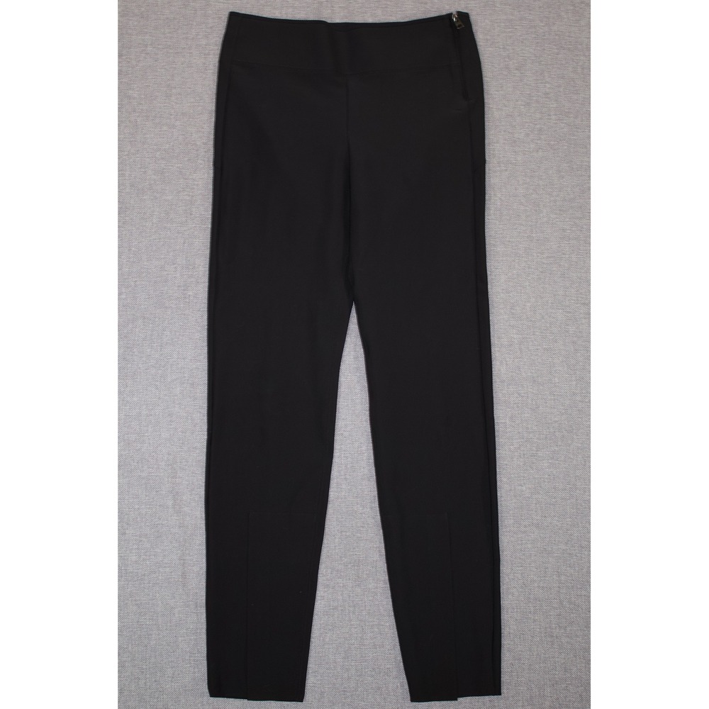 Athleta Interstellar Tight Women 10 Black Side Zip Front Slit Active Pants